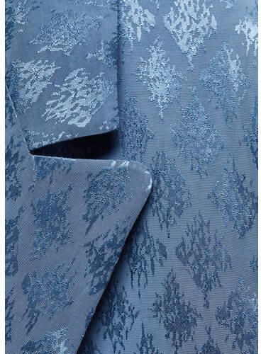 Mango Kids blazer met all over print blauw Meisjes Viscose V-hals All over print 152(XXS)