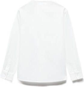 Mango Kids blouse wit Meisjes Katoen Mao kraag Effen 116 - Foto 2