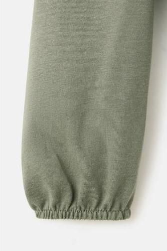 Mango Kids blousetop met borduursels middengroen Meisjes Katoen Peter Pan-kraag - Foto 3