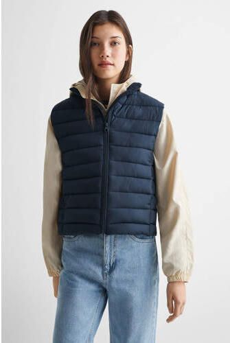 Mango Kids bodywarmer donkerblauw Meisjes Polyester Col Effen 158(XS) - Foto 2