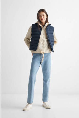 Mango Kids bodywarmer donkerblauw Meisjes Polyester Col Effen 158(XS) - Foto 3