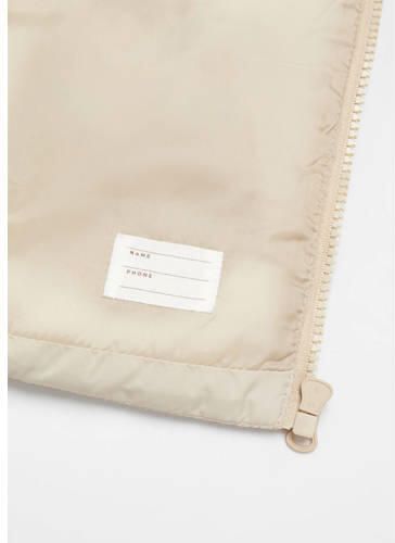 Mango Kids bodywarmer ecru Jongens Polyester Opstaande kraag Effen 104 - Foto 3
