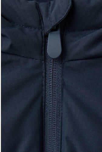 Mango Kids bodywarmer marineblauw Jongens Polyester Capuchon Effen - Foto 3
