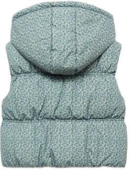 Mango Kids bodywarmer met all over print groen Meisjes Polyester Capuchon 116 - Foto 3