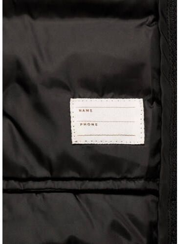 Mango Kids bodywarmer zwart Jongens Polyamide Capuchon Effen 140 - Foto 3
