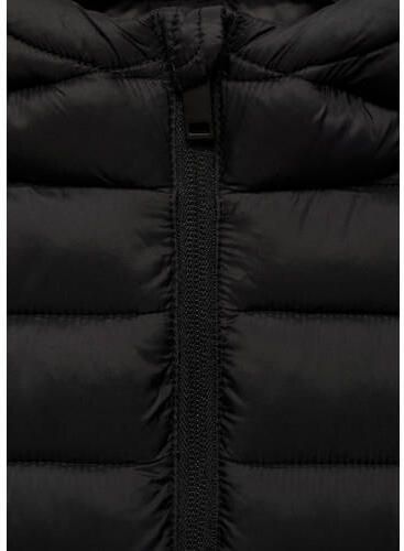Mango Kids bodywarmer zwart Jongens Polyamide Capuchon Effen 140 - Foto 2