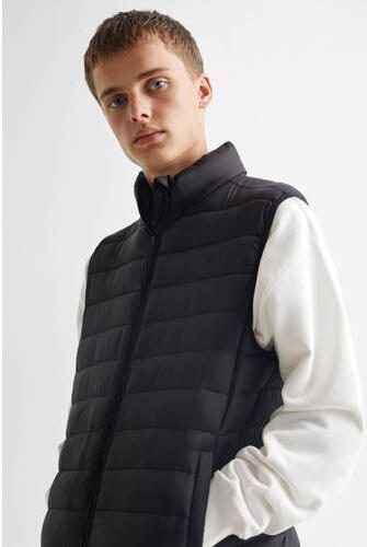 Mango Kids bodywarmer zwart Jongens Polyamide Opstaande kraag Effen 164(XS) - Foto 3