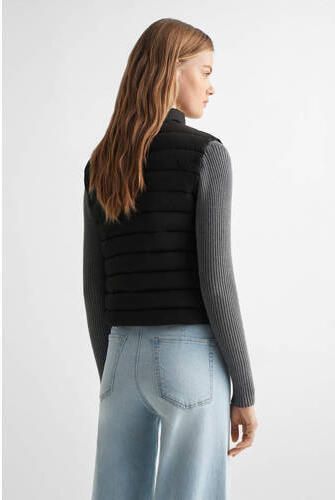 Mango Kids bodywarmer zwart Meisjes Polyester Col Effen 158(XS) - Foto 3