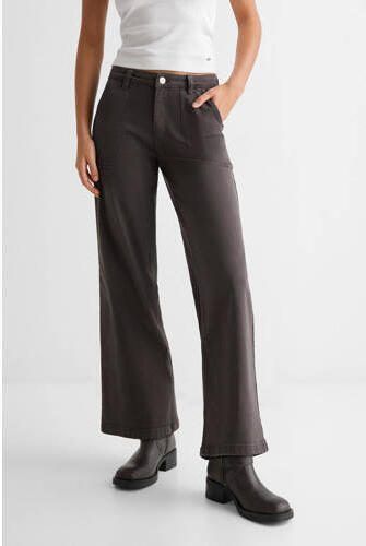 Mango Kids broek antraciet Grijs Meisjes Katoen Effen 152(XXS) - Foto 2