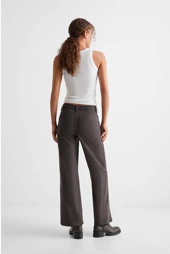 Mango Kids broek antraciet Grijs Meisjes Katoen Effen 152(XXS) - Foto 3