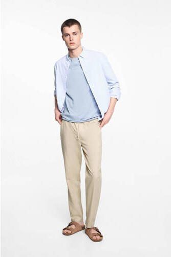 Mango Kids broek beige Jongens Katoen Effen 164(XS) - Foto 3