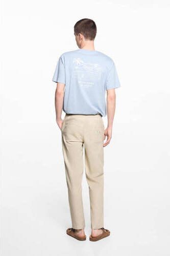 Mango Kids broek beige Jongens Katoen Effen 164(XS)
