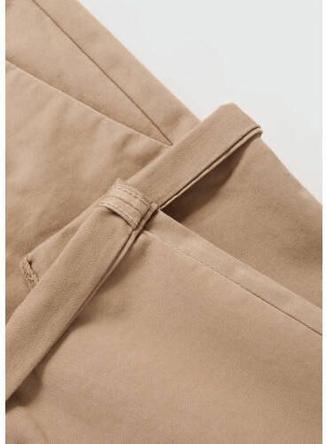 Mango Kids broek beige Jongens Stretchkatoen Effen 116 - Foto 3