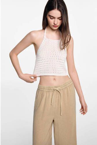 Mango Kids broek beige Meisjes Katoen Effen 152(XXS) - Foto 3