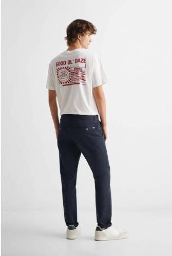 Mango Kids broek donkerblauw Jongens Katoen Effen 158(XXS) - Foto 3
