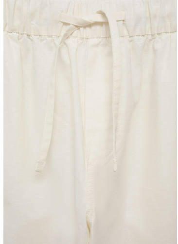 Mango Kids broek ecru Meisjes Katoen Effen 152(XXS)