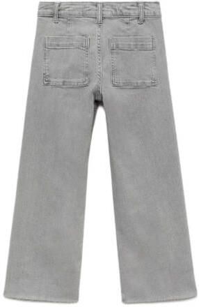 Mango Kids broek grey denim Grijs Effen 122 | Broek van - Foto 3
