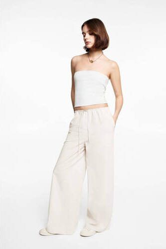 Mango Kids broek grijs Meisjes Katoen Effen 152(XXS)