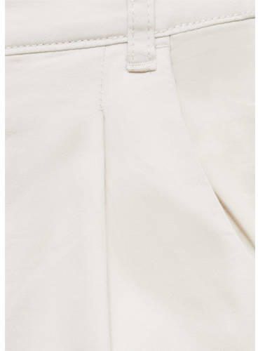Mango Kids broek lichtbeige Ecru Meisjes Stretchkatoen Effen 122 - Foto 2