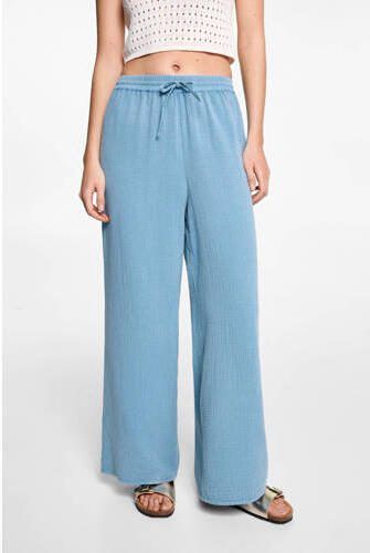 Mango Kids broek lichtblauw Meisjes Katoen Effen 152(XXS) - Foto 2