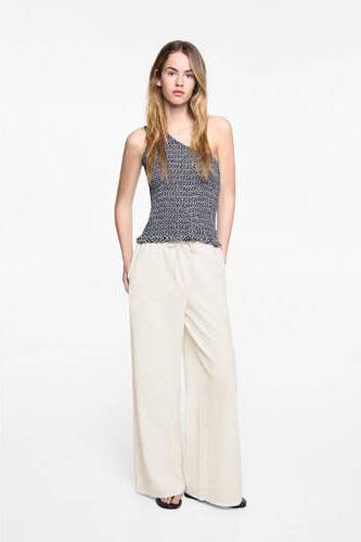 Mango Kids broek lichtbruin Meisjes Katoen Effen 152(XXS) - Foto 3