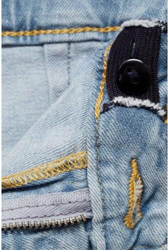 Mango Kids broek light blue denim Blauw Effen 128 - Foto 2