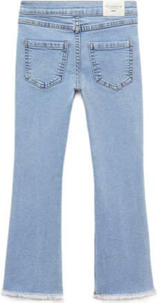 Mango Kids broek light blue denim Blauw Meisjes Stretchkatoen Effen 116 - Foto 3