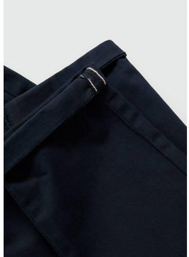 Mango Kids broek marine Wit Jongens Stretchkatoen Effen 128 - Foto 2