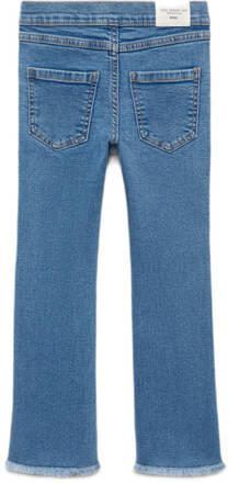 Mango Kids broek medium blue denim Blauw Meisjes Stretchkatoen Effen 128 - Foto 3