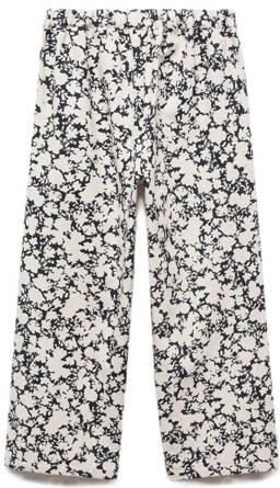 Mango Kids broek met all over print zwart Meisjes Katoen All over print 116 - Foto 3