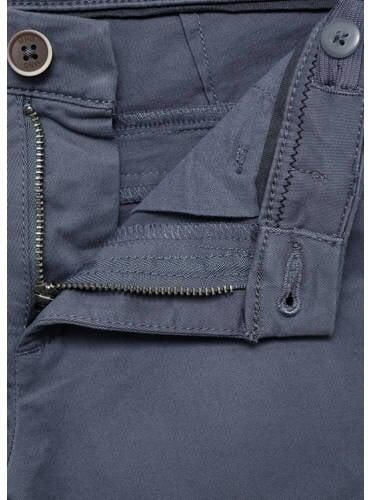 Mango Kids broek middenblauw Jongens Stretchkatoen Effen 116
