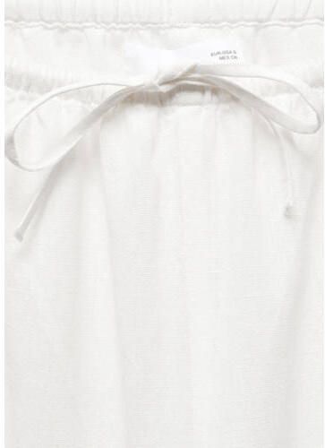 Mango Kids broek wit Meisjes Katoen Effen 152(XXS)