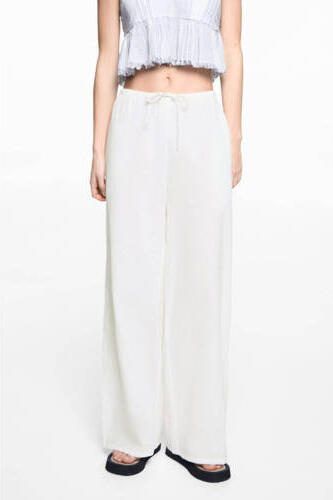 Mango Kids broek wit Meisjes Katoen Effen 152(XXS) - Foto 3