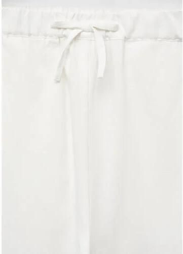 Mango Kids broek wit Meisjes Viscose Effen 152 | Broek van - Foto 2
