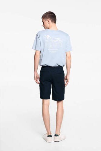 Mango Kids cargo short donkerblauw Korte broek Jongens Katoen Effen 158(XXS) - Foto 3