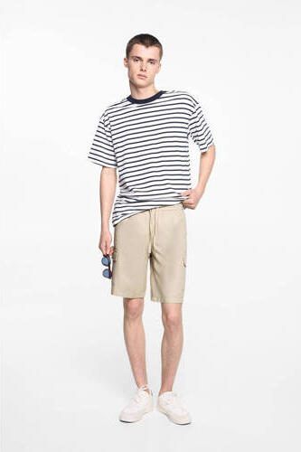 Mango Kids cargo short lichtbeige Korte broek Jongens Katoen Effen 158(XXS) - Foto 3