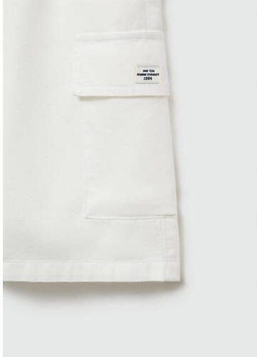 Mango Kids cargo short wit Korte broek Jongens Katoen Effen 158(XXS) - Foto 2