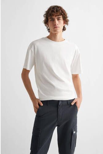Mango Kids cargobroek donkerblauw Jongens Stretchkatoen Effen 158(XXS) - Foto 3