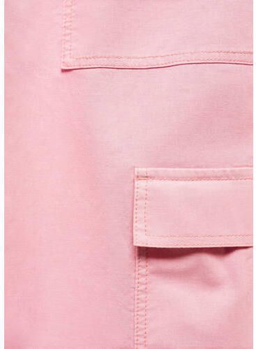 Mango Kids cargobroek Roze Meisjes Katoen Effen 152(XXS) - Foto 2