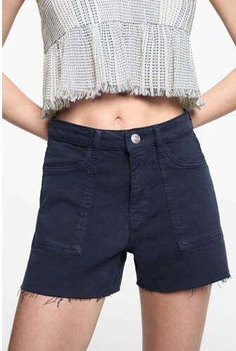 Mango Kids casual short donkerblauw Korte broek Meisjes Katoen Effen 152(XXS) - Foto 2