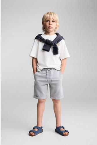 Mango Kids casual short grijs Korte broek Jongens Katoen Effen 116