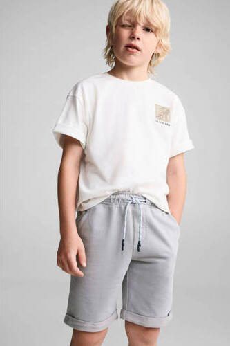 Mango Kids casual short grijs Korte broek Jongens Katoen Effen 116 - Foto 3