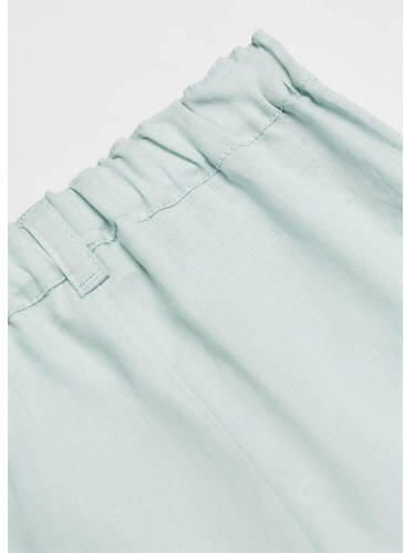 Mango Kids casual short groen Korte broek Jongens Linnen Effen 104
