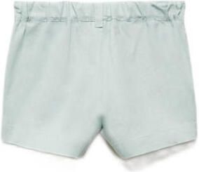 Mango Kids casual short groen Korte broek Jongens Linnen Effen 104 - Foto 3