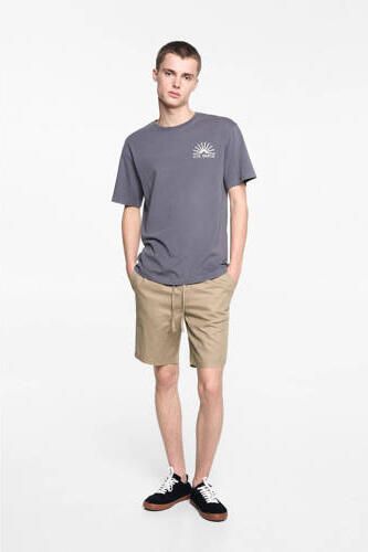 Mango Kids casual short lichtbeige Korte broek Jongens Katoen Effen 164(XS)
