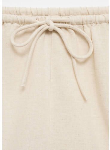 Mango Kids casual short lichtbeige Korte broek Meisjes Katoen Effen 152(XXS)
