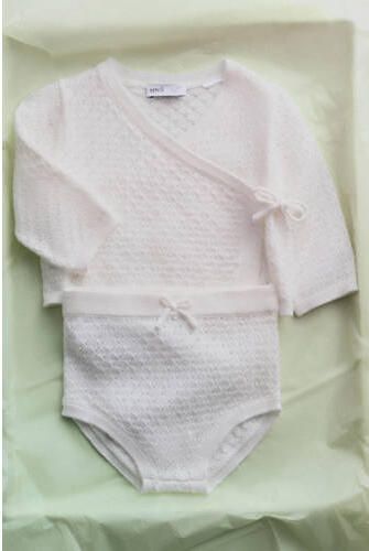 Mango Kids casual short wit Korte broek Meisjes Katoen Effen - Foto 2