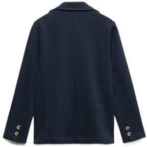 Mango Kids colbert donkerblauw Jongens Katoen V-hals Effen 116 - Foto 2