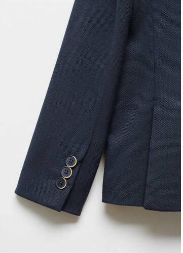 Mango Kids colbert Jongens Polyester V-hals Effen 128 - Foto 2