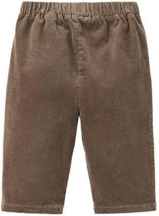 Mango Kids corduroy casual broek bruin Meisjes Katoen Effen
